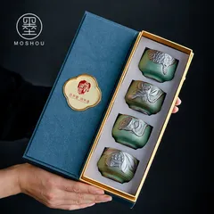【新品・未使用】縁起の良い子豚の茶筒、中型陶器密閉瓶、家庭用ティーセット、ロゴ入り