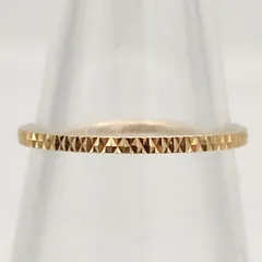 【美品】ete エテ　K10 クレール トライアングルカットリング　ゴールド　0.6g　7号