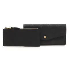 LOUIS VUITTON ルイ ヴィトン モノグラムアンプラント ポルトフォイユ キュリユーズ 2つ折長財布 フラップウォレット ノワール 黒 ブラック M60565