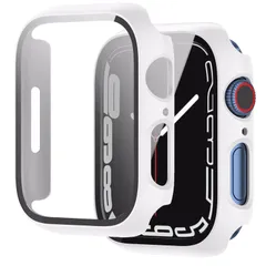 YAODLE Apple Watch ケース Series SE3/SE2/SE/6/5/4 44mm 対応 アップルウォッチ 専用 保護ケース PC素材 カバー ガラスフィルム一体型 全面保護 二重構造 防塵 日本旭硝子材 キズ防止 軽量 (Series S