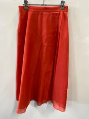 d847⚫︎INDIVI⚫︎インディヴィ⚫︎ロング⚫︎スカート⚫︎size36⚫︎赤⚫︎日本製