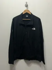 THE NORTH FACE ザノースフェイス ブラック ウィンドブレーカー ジャケット 2XL
