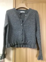 ZARA グレー カーディガン