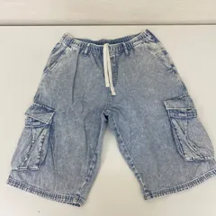 ✨美品✨AZUL BY MOUSSY アズールバイマウジー　AZUL DENIM カーゴショーツ　ヴィンテージ加工　ノンストレッチデニム　251IST12-101D  メンズ　サイズＬ　ブルー