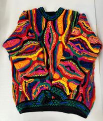 中古品】COOGI クージー マルチカラーセーター Sサイズ 3Dニット
