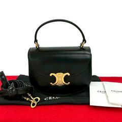 美品 CELINE セリーヌ ティーンニノ 2WAY ブラック ゴールド金具 