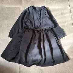 【90】フォーマル ワンピース ボレロ セット ブラック 冠婚葬祭 発表会 西松屋