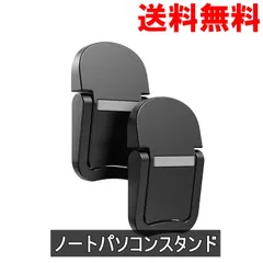 ノートパソコンスタンド 角度1段階 軽量堅固 ブラック 2個 送料無料 ＜新品＞ [95232]のサムネイル