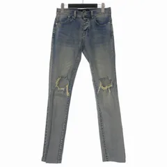 スタンプド STAMPD ダメージ加工 ストレッチ スキニーデニムパンツ ジーンズ 28 インディゴ 