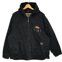 DEKALB 防水 ワークジャケット XL フード付き 企業ロゴ - メルカリ