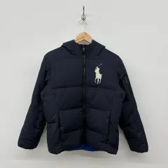ポロラルフローレン ビックポニー ネイビー ダウン アウター フード レディース/S
