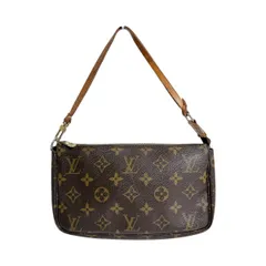 ルイヴィトン M51980 モノグラム アクセサリーポーチ ポシェット アクセソワール ポーチ LOUIS VUITTON ブラウン