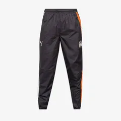 【送料無料・匿名発送】PUMA プーマ オリンピック マルセイユ 23/24 プレマッチ ウーブンパンツ 黒色 ブラック 灰色 グレー 新品 並行輸入