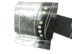 【一輝堂】九寸名古屋帯 太鼓柄 リメイク 正絹 26b01-65