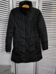 トミーヒルフィガー ブラック ロング ダウン M