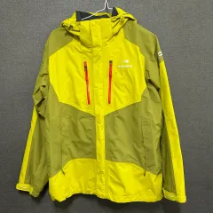 メンズ EIDER フード ウィンドブレーカー ジャケット ライム/カーキ L