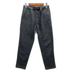グラミチ GRAMICCI ボンディング ニット フリース テーパード パンツ ヘザーチャコール M G2FW-P019 美品