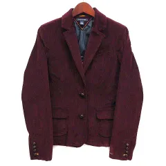 トミーヒルフィガー TOMMY HILFIGER コーデュロイ テーラード ジャケット バーガンディ 6