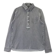 サイズ：1 PEARLY GATES パーリーゲイツ  長袖ポロシャツ ストライプ柄 ブラック系 [240101610275] ゴルフウェア レディース ストスト