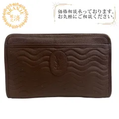 YVES SAINT LAURENT イヴサンローラン  ポーチ セカンドバッグ   クラッチバッグ ブラウン メンズのサムネイル