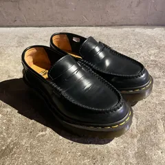 COMME des GARCONS COMME des GARCONS Dr.Martens レザー コイン ローファー UK3 コムデギャルソンコムデギャルソン ドクターマーチン コムコム 22.5cm Made in ENGLAND