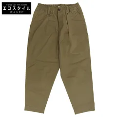 MARNI マルニ 美品 コットンギャバジンシャーリング1Pテーパードパンツ ボトムス メンズ カーキ 44 PUMU0017A4 24年製 44