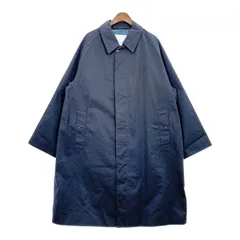 nanamica ナナミカ バルマカーンコート SUBF263 ステンカラー ロングコート ゴアテックス メンズ Lサイズ ネイビー アウター DM17802■