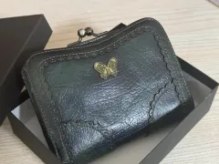 ヴィンテージ anna sui アナスイ 二つ折り財布 オーロラ 柄