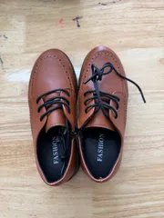 キッズ 英国風 フォーマル レザーシューズ ブラック  Q#000754 ko1