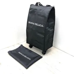 DEAN＆DELUCA ディーン＆デルーカ ショッピングカート キャリーバッグ 保冷バッグ 折りたたみ式 ブラック　★