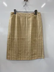 c638⚫︎Aylesbury⚫︎アリスバーリー⚫︎チェック⚫︎総柄⚫︎タイトスカート⚫︎size11⚫︎ベージュ