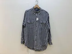 POLO Ralph Lauren ポロラルフローレン 長袖シャツ G.I.SHIRT サイズL 紺×白 ネイビー×ホワイト ギンガムチェック柄 コットン メンズ
