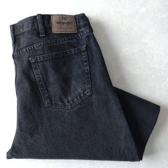 ■古着 Wrangler ラングラー ブラックジーンズ デニムパンツ 黒 実寸W40L30【L5471】