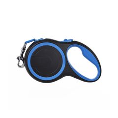 Misora Pockets 犬用リード 伸縮 散歩 リード 中型犬 大型犬 自動巻き取り スリップ防止 長さ８M 荷重50kg ブルー [ブルー]