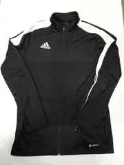 adidas/アディダス　AEROREADY　トラックジャケット　白×黒　サイズL【中古品】