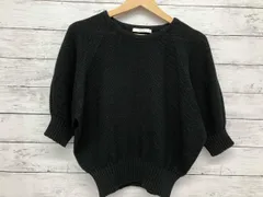 ANAYI/半袖ニット/サマーニット/ブラック/Mサイズ
