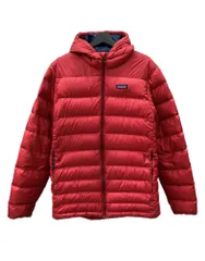 パタゴニア Patagonia 15AW Hi-Loft Down Hoody ハイ ロフト ダウン フーディ ジップアップ アウトドア アウター 赤 84902FA15 ジャケット ロゴ レッド Mサイズ 104MT-2613のサムネイル