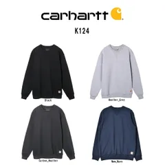 Carhartt(カーハート)メンズ スウェット トレーナー 長袖 クルーネック プルオーバー 裏起毛 ミッドウェイト ルーズフィット オーバーサイズ ロゴ K124