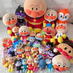 アンパンマン ぬいぐるみ 35点セット 大量まとめ売り プリちぃビーンズ多数あり タグあり多数 BIGアンパンマン 35