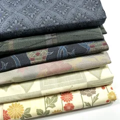 紬 6枚 正絹 着物まとめ売り 同梱購入歓迎 リメイク用 着付け練習用【A424】