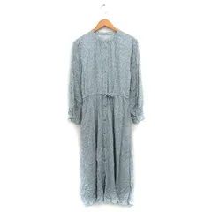 グローバルワーク GLOBAL WORK シャツ ワンピース ロング 花柄 L グリーン 緑 /KT29