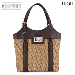 クリスチャン ディオール Christian Dior ディオリッシモ ストリートシック トロッター トート バッグ キャンバス ブラウン 90306082