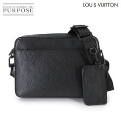 新品同様 ルイ ヴィトン LOUIS VUITTON モノグラム シャドウ デュオ メッセンジャー ショルダー バッグ レザー ブラック M69827 90307114