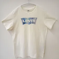 古着　LEVI‘S リーバイス　Lサイズ　メンズロゴTシャツ　ホワイト系　白色