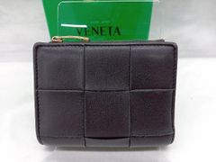 ✨極美品 希少色✨ボッテガ 二つ折り カセット フォンデンテ レザー
