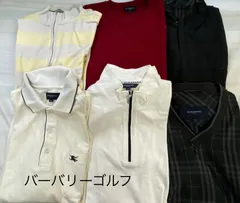 S507◇ メンズ バーバリーゴルフ おまとめ 6点 アウター ニット ポロシャツ