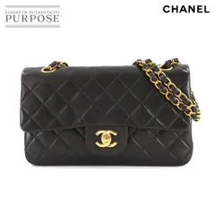 新品同様 シャネル CHANEL マトラッセ 23 チェーン ショルダー バッグ ラムスキン ブラック A01113 ゴールド 金具 ヴィンテージ 90308441