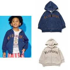 新品　.KIDS（エフ･オー･キッズ） アウター・ジャケット・羽織り パーカー・カーディガン　ジップパーカー　80㎝　90㎝　デニム　ネイビー　生成り　ベージュ　羽織