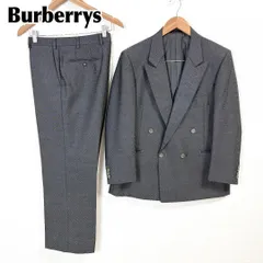 バーバリー　ロゴボタン　ダブルスーツセットアップ 94-84ダークグレー