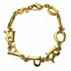 Christian Dior ディオール ロゴ ブレスレット ゴールド 管理番号：10801